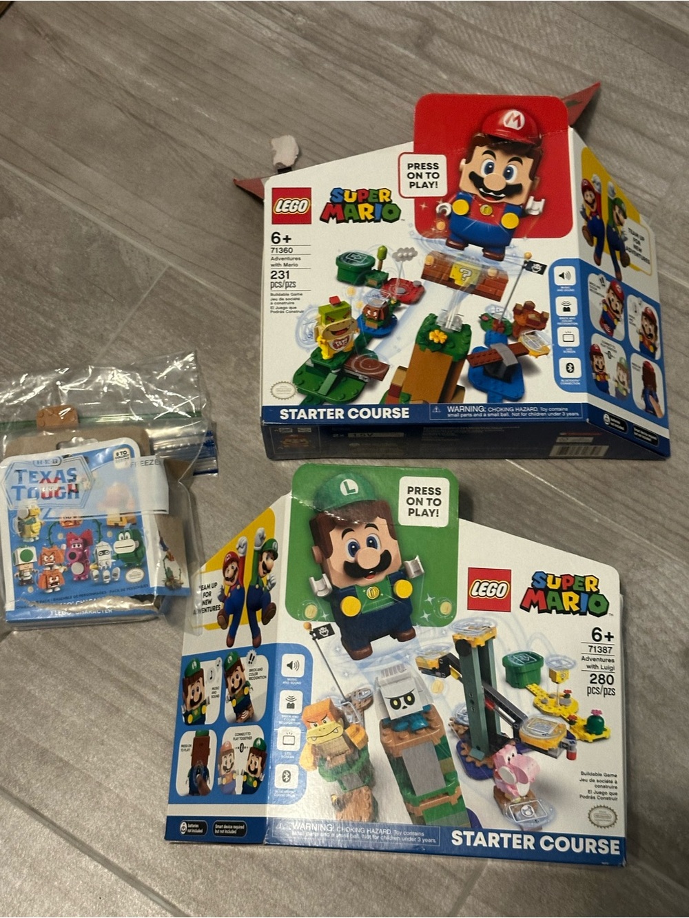 LEGO Super Mario Starter Course Boxes - Red, Green, Blue, Yellow